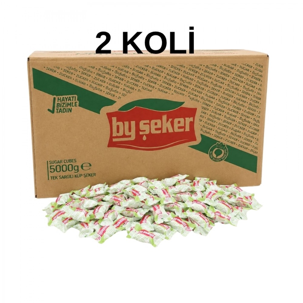 2 Koli Tek Sargılı Küp Şeker 5kg X2 (10KG)