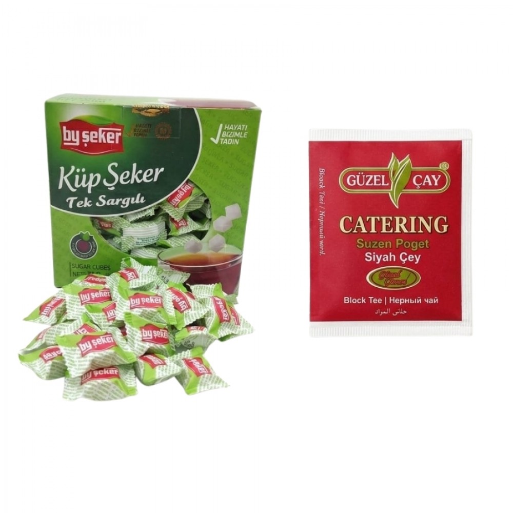 Tek Sargılı 750Gr Küp Şeker X 100Adet GüzelÇay Sallama Poşet Çay